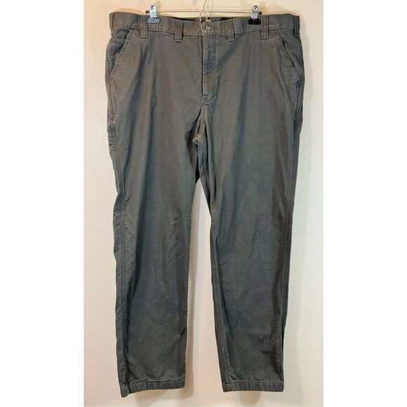Carhartt Rugged Flex Relaxed Fit "Gravel" Canvas Work Pants 44 x 32 Men's - Picture 4 of 15
